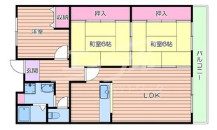 カルム千里山土井Ｃ棟の物件間取画像